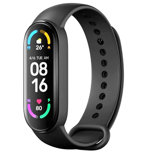 Xiaomi Mi Smart Band 6 Fitness Tracker - Aktivitätstracker mit bis zu 14 Tagen Akkulaufzeit, Herzfrequenz- und Blutsauerstoffmessung, ideal für Fitness und Gesundheit.