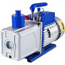 VEVOR Vakuumpumpe 220V 1HP Unterdruckpumpe - Hochwertige 2-stufige Vakuumpumpe mit 1 HP Leistung für vielseitige Anwendungen. Kompakt und tragbar, ideal für effizientes Vakuum mit einfacher Überwachung und starkem Wärmeabtransport.