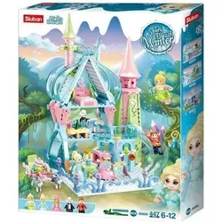 SLUBAN GD BLOCKS Elsas Schloss Frozen 447 - LEGO® Bausteine Set mit Elsas Schloss, inklusive 5 Figuren und Zubehör für kreativen Spielspaß, kompatibel mit anderen bekannten Bausteinen, ideal für Kinder ab 6 Jahren.