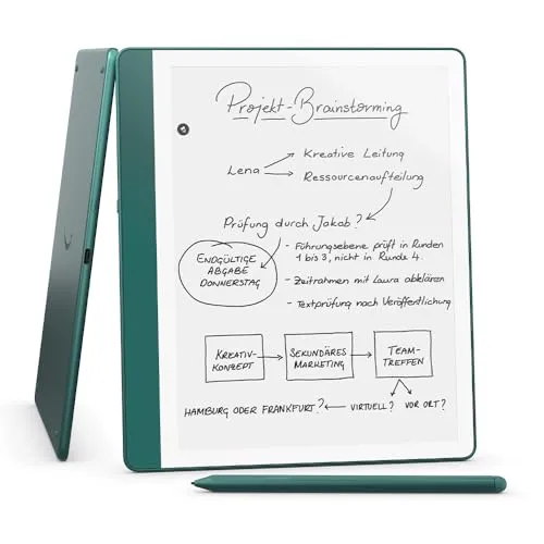 Amazon Kindle Scribe (64 GB) – E-Book-Reader mit Notizbuchfunktion - E-Book-Reader und Notizbuch in einem, mit neuartigem, blendfreiem 10,2-Zoll-Display und Premium-Eingabestift für ein Schreibgefühl wie auf Papier. Ideal für Notizen, Protokolle und kreative Ideen.