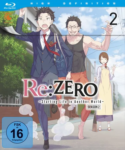 Re:ZERO - Starting Life in Another World - Staffel 2 - Vol.2 - [Blu-ray] - Anime-Serie, spannende Fortsetzung mit packenden Abenteuern und emotionalen Momenten, freigegeben ab 16 Jahren.