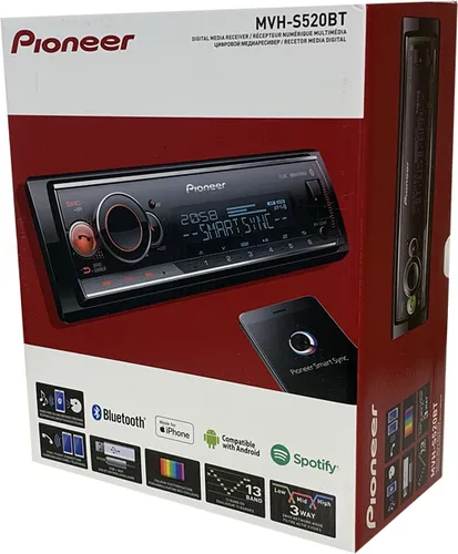 Pioneer MVH-S520BT Autoradio - 1-DIN Autoradio mit Bluetooth, perfekt für Musikliebhaber dank Spotify und Smart Sync App für nahtlose Integration.