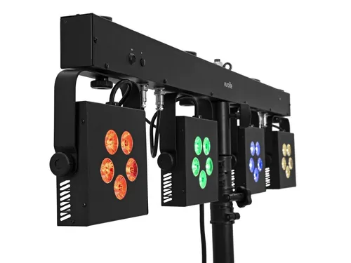Eurolite KLS-902 Next LED-Bar - LED-Bar mit 5 LEDs, ideal für mobile Einsätze und Bühnen. Stufenlos dimmbar, DMX-ansteuerbar und mit 20 integrierten Showprogrammen für maximale Flexibilität.