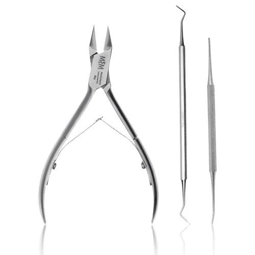 Profi Fußpflege-Set (3-tlg.) gegen eingewachsene & dicke Nägel – Pediküre Set - Nagelpflege für gesunde Füße: 3-teiliges Set mit präzisen Instrumenten für die effektive Behandlung von eingewachsenen Nägeln, hergestellt aus rostfreiem Edelstahl für höchste Hygiene und Langlebigkeit.