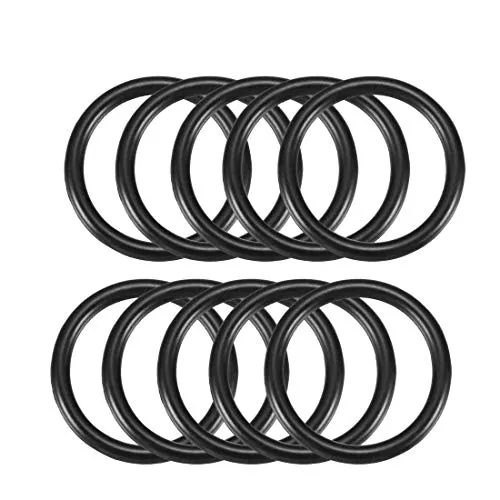 sourcing map 10 Stück O Ringe 30mm x 24mm x 3mm Dichtungsringe Rund Gummi Dichtung O Ring Seals NBR Unterlegscheibe für Wasserhahn Spülventile Waschbecken Duschablauf Hydraulik Rohrschlauch