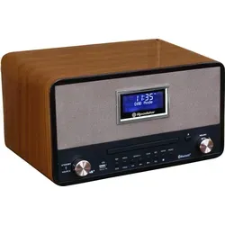 Roadstar HRA-1782D+BT CD-Kompaktanlage - Vintage Sound mit Bluetooth - Retro CD-Kompaktanlage mit Bluetooth, DAB+/FM-Radio und 30W RMS Klangqualität. Ideal für Musikliebhaber, die Stil und Technologie schätzen.