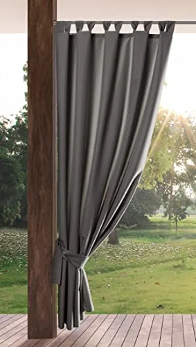 Eurofirany Outdoorvorhang GARDEN - Wasserdichte Vorhänge für Terrasse und Pavillon - Fertiggardinen – Wetterfest, wasserabweisend und UV-beständig für optimalen Schutz und Stil in Ihrem Außenbereich.
