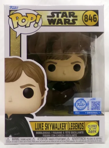 Funko Pop! Star Wars Legends 846 Luke Skywalker GITD EE Exclusive Vinylfigur