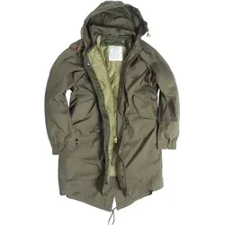 Mil-Tec US M51 Jacke MFUOLIV 905 - Funktionalität trifft Stil - Funktionsjacke mit 2 großen Taschen, verdecktem Reißverschluss und ausknöpfbarem Futter, ideal für Outdoor-Aktivitäten und wechselhaftes Wetter.