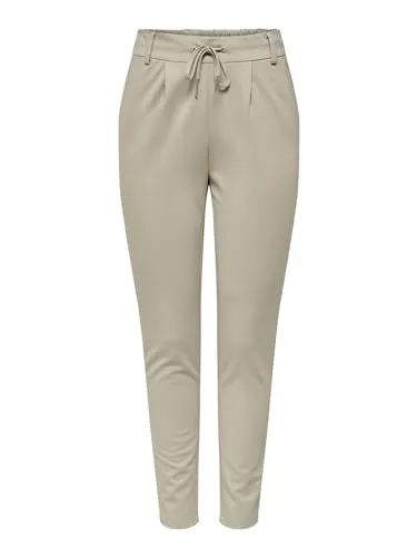 ONLY Damen Onlpoptrash Life Easy Col Pant PNT Noos Trousers 15115847 - Damen-Hosen aus 100% purem Cashmere, mit Kordelzugverschluss und Gürtelschlaufen für optimalen Tragekomfort und Stil.