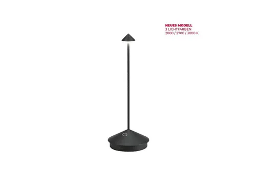 Zafferano Pina Lampe - Wiederaufladbare Tischlampe mit Touch Control - Tischlampe für Innen- und Außenbereich, dimmbar und energieeffizient mit 12 Stunden Akkulaufzeit für stimmungsvolle Beleuchtung.