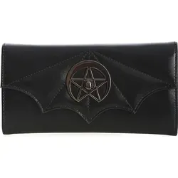 Banned Dreamcatcher Bat Purse - Damen-Geldbörsen, stylische Geldbörse mit Reißverschluss-Innenfach, 6 Kartenfächern und einzigartigem Fledermaus-Design für einen besonderen Look.