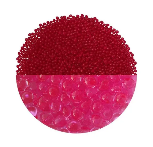 trendfinding Deko-Granulate 100 g Hydroperlen Deko Granulat, (3,5-4 mm, Rosé-Rot)