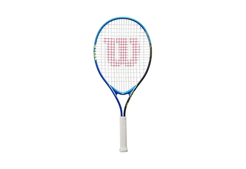 Wilson Kinder-Tennisschläger Slam Boys 25in - ideal für junge Spieler - Tennisschläger für Kinder (9-12 Jahre) mit leichtem Design und erweitertem Sweetspot für kraftvolle Schläge und hohe Fehlerverzeihung.