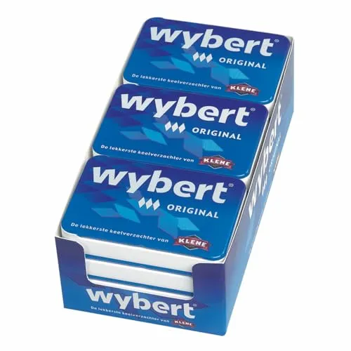 Klene Wybert Original 12 Stück - Lakritze mit intensivem Geschmack, ideal für Liebhaber von süßer und salziger Lakritze im praktischen 12er Pack.