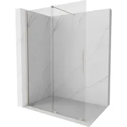 Mexen Velar Schiebetrennwände Walk-in 160 x 200 cm - Transparentes Glas mit gebürstetem Nickel - Elegante Mexen Velar Schiebetrennwände in 160 x 200 cm mit 8 mm dickem, transparentem Glas. Ideal für moderne Badezimmergestaltung, bietet zuverlässige Qualität und einfache Wandmontage.