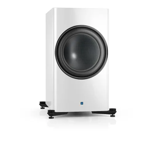 Nubert Zeo 8w Subwoofer - Hifi-Lautsprecher mit mächtigem 15 Zoll Chassis für tiefen Bass unter 20 Hz, integrierte Einmessfunktion für optimale Anpassung an Ihren Raum.