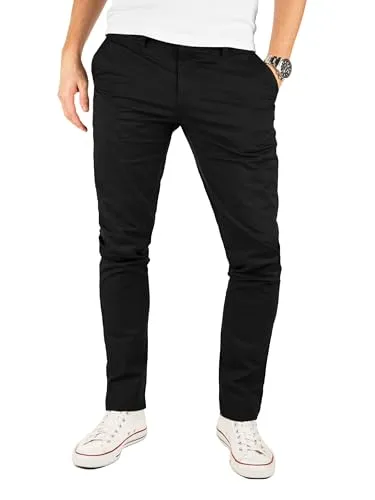 Yazubi Kyle - Schwarze Chino Hose Herren - Slim Fit Stretch Chinojeans - Modische Yazubi Chino Kyle für Casual & Office-Looks. Bequemer Stretch-Baumwolltwill für optimalen Tragekomfort und Bewegungsfreiheit. Praktische Taschen und robuster Schnitt für vielseitige Styles.