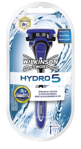 Wilkinson Hydro5 Rasierapparat - Herren Rasierklingen, mit 1 Klinge für eine sanfte und präzise Rasur, ideal für empfindliche Haut.