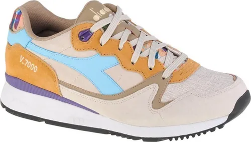Diadora V7000 Herren Sneakers in Beige - Sportliche Retro-Running-Sneaker mit Nylon-Stabilisator für optimalen Halt. Perfekt für den ganzjährigen Einsatz und urbanen Style.