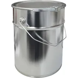 Stabiler 10 Liter Weißblecheimer Hobbock mit Deckel und Spannring - Robuster Weißblecheimer, ideal für Farben und Lacke. Mit luft- und flüssigkeitsdichtem Deckel und stabilem Griff. Perfekt für sicheres Lagern und Transportieren.