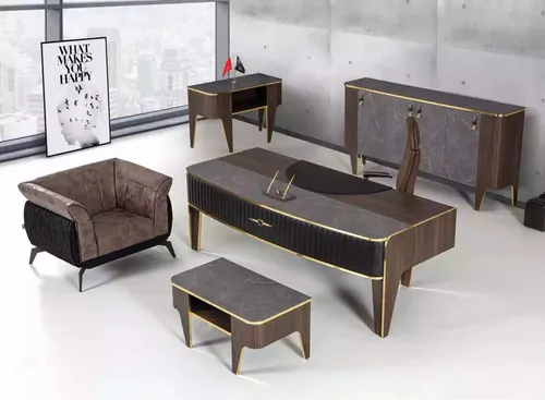 Luxus Schreibtisch Büro Set 4 tlg. Schrank Tisch Schreibtisch Couchtisch 4tlg