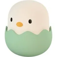 MegaLight LED-Nachtlicht Baby Eggy mit Akku in Grün - Charmantes LED-Nachtlicht für Kinder mit Dimmfunktion und bis zu 200 Stunden Leuchtdauer. Ideal als nächtlicher Begleiter oder dekoratives Element.