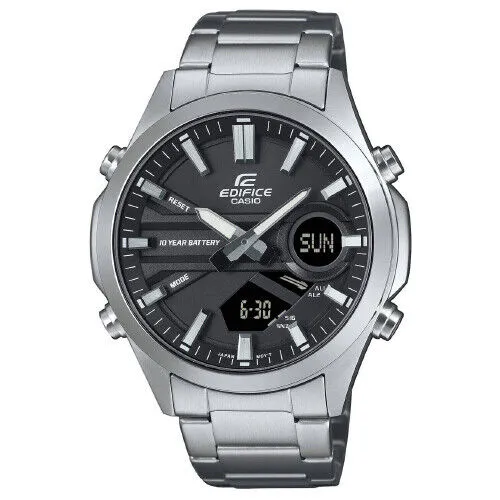 CASIO Edifice EFV-C120D-1AEF Chronograph Edelstahl DIGITAL + ANALOG NEU!!!