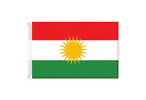 Blümelhuber Flagge Kurdistan 150cm x 90cm - Wetterfeste kurdische Flagge mit zwei Metallösen zur einfachen Befestigung. Ideal als Deko für Partys oder als Geschenk für Kurdistan-Fans. Zeige deine Verbundenheit mit Stil!