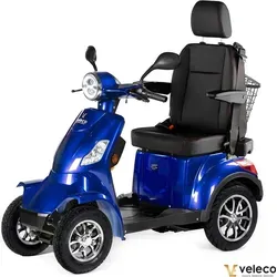 Veleco Faster - 4-Rad Elektromobil mit Kapitänssitz - 12 km/h - 1000 Watt - Der Veleco Faster ist ein 4-Rad Elektromobil mit einem komfortablen Kapitänssitz. Mit einer Geschwindigkeit von bis zu 12 km/h und einer Reichweite von 40-50 km bietet er Sicherheit und Stabilität für mehr Mobilität im Alltag.