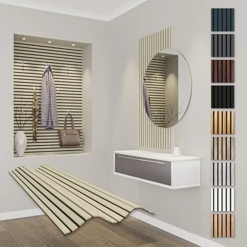 Hexim Wanddekoobjekt APF01 - Flexible Akustikpaneele 118x60cm - Flexible Akustikpaneele für verbesserte Raumakustik und ästhetische Akzente. Aus recyceltem Filz und MDF, einfach zu montieren und vielseitig einsetzbar.