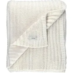 Esprit Plaid E-Cuddle 130x170 cm – Pflegeleichte Decke in Weiß und Natur - Erleben Sie Komfort mit dem Esprit Plaid E-Cuddle. Pflegeleicht und stylish in Weiß und Natur, perfekt für Ihr Zuhause. Ideal für gemütliche Abende!