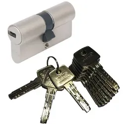 ABUS EC550 Profil-Doppelzylinder 35/40mm mit 10 Schlüsseln - Schließzylinder mit Not- und Gefahrenfunktion, hochwertigem Bohrschutz und 10 Schlüsseln, ideal für maximale Sicherheit in Ihrem Zuhause.