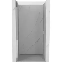 Mexen Mist-B Duschdrehtür 85 cm - Transparentes Design mit Chrom-Details - Duschabtrennung mit 85 cm Breite, 200 cm Höhe und gehärtetem 6 mm Glas. Die elegante chromfarbene Profilierung und die Schutzbeschichtung sorgen für Langlebigkeit und einfache Reinigung.