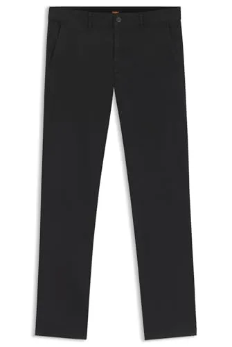 BOSS ORANGE Herren Chinohose "slim" schwarz - Casual Herren-Chinohose von BOSS ORANGE in slim fit, aus pflegeleichtem Webmaterial, ideal für vielseitige Freizeit-Outfits.