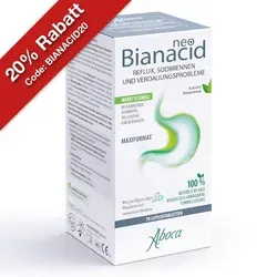 NeoBianacid Tabletten Minzgeschmack – Linderung bei Magenbeschwerden - NeoBianacid Tabletten im Minzgeschmack bieten eine natürliche Lösung für Magenbeschwerden. Ideal zur Unterstützung der Magenpflege und zur Linderung von Sodbrennen und unangenehmen Völlegefühl.