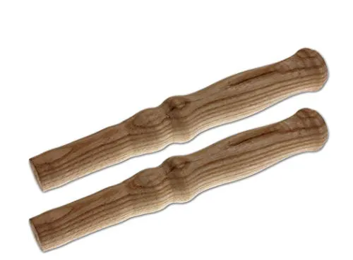BigDean 2 XXL Holzgriffe für Schiebkarre/Schubkarre ca. 23,5 cm lang 2,5 cm Durchmesser - Hochwertig, flexibel, bereichernd - Ideal für Fast Jede Schubkarre/Sackkarre