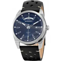 Bisset BSCF39 Herrenuhr – Automatik (zb099a) - Elegante Automatik-Herrenuhr von Bisset mit 26 Steinen. Wasserdicht bis 50 m und aus hochwertigem Edelstahl gefertigt. Perfekt für stilvolle Anlässe und den täglichen Gebrauch.