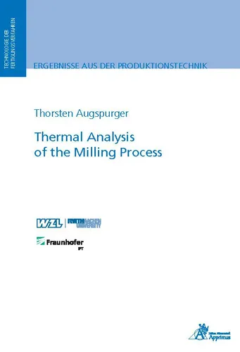 Apprimus Thermal Analysis of the Milling Process - Fachbuch von Thorsten Augspurger - Fachbuch über thermische Analysen im Fräsprozess, ideal für Ingenieure und Techniker zur Optimierung von Fertigungsprozessen.