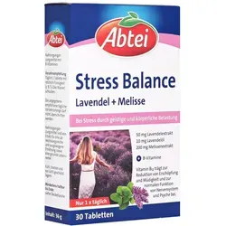 Abtei Stress Balance Lavendel+Melisse Tabletten 30 St