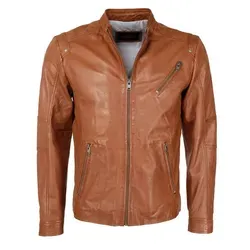 JCC Bikerjacke 3102123 braun XXXL (56)
