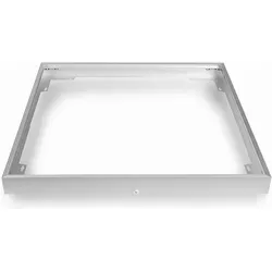 Aufputzrahmen 30x30cm – Silber-Grau Aufbau-Rahmen aus reinem Aluminium für LED Panel Decken- & Wandmontage