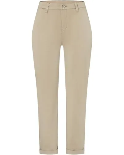 MAC 5-Pocket-Hose Straight-Fit Chino - Damen Chino-Hose im Straight-Fit-Stil, aus 96% Baumwolle, mit bequemer Taille und figurschmeichelnden Bügeltaschen für optimalen Tragekomfort.