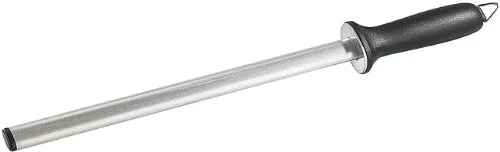 TokioKitchenWare Schleifstab: Diamant-Wetzstahl, 29 cm (Diamant Schleifstab, Schleifstahl, Schere)