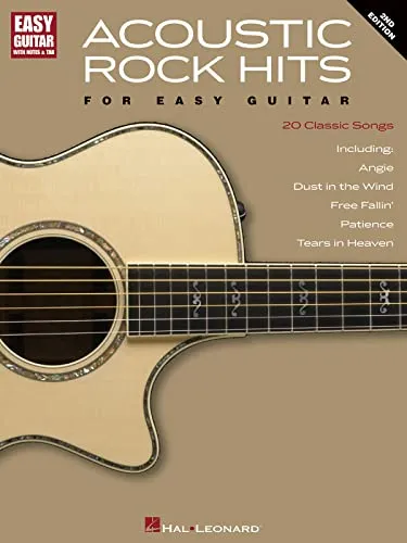 Acoustic Rock Hits For Easy Guitar 2nd Edition - Musikbuch für Gitarre, enthält beliebte Rock-Hits in einfacher Notation, ideal für Anfänger und Liebhaber der Akustikmusik.