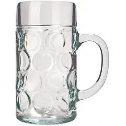 Stölzle Lausitz Bierkrug ISAR 6er Set - 6er Set Bierkrüge aus hochwertigem Soda Lime Glas, spülmaschinenfest und ideal für Oktoberfest-Feeling zu Hause. Genießen Sie 0,5 Liter Bier in traditionellem Design!