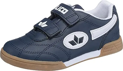 Lico Unisex Kinder Bernie V Hallenschuhe, Blau, 40 EU - Laufschuhe für Kinder mit auswechselbarer Textileinlegesohle und sicherem Klettverschluss, ideal für Sport und Freizeitaktivitäten.