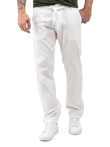 Rock Creek Herren Leinen-Optik Hose RC-2152 - Sommerlich und Stilvoll - Die Rock Creek Leinen-Optik Hose für Herren vereint Komfort und Stil. Mit Regular Fit und kühlender Materialmischung ideal für warme Tage. Perfekte Passform und praktische Taschen machen sie zum Must-Have für den Sommer.