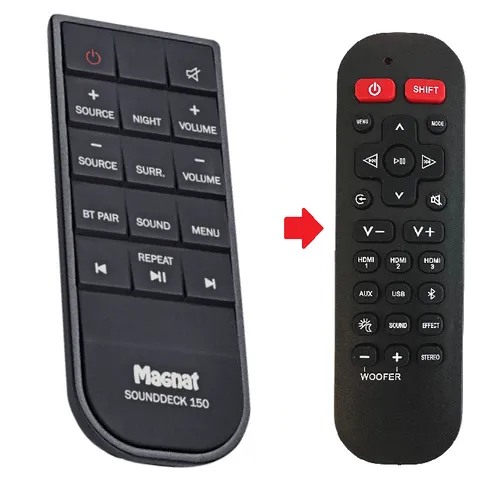 Ersatz Fernbedienung für Magnat Sounddeck 150