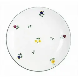 Gmundner Keramik Frühstücksteller Streublumen Ostergeschirr, 20 cm bunt